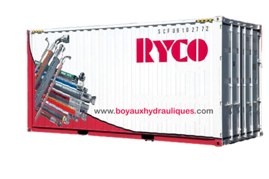 ATELIER CONTENEUR, CONTAINER WORKSHOP, BOYAUX ET RACCORDS HYDRAULIQUES