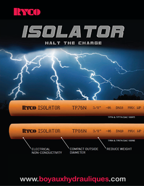 BOYAUX RYCO ISOLATOR BROCHURE